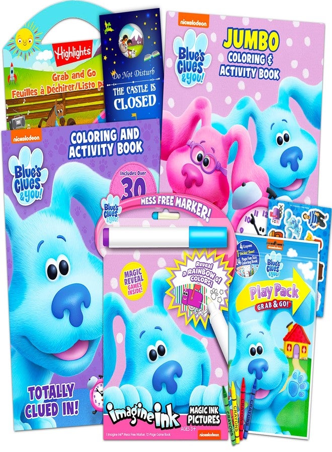 Blue's Clues and You! Coloring Activity Book Set - Bundle with Coloring Books, Imagine Ink, Stickers, More | Blues Clues Party Supplies for Kids - Image 1